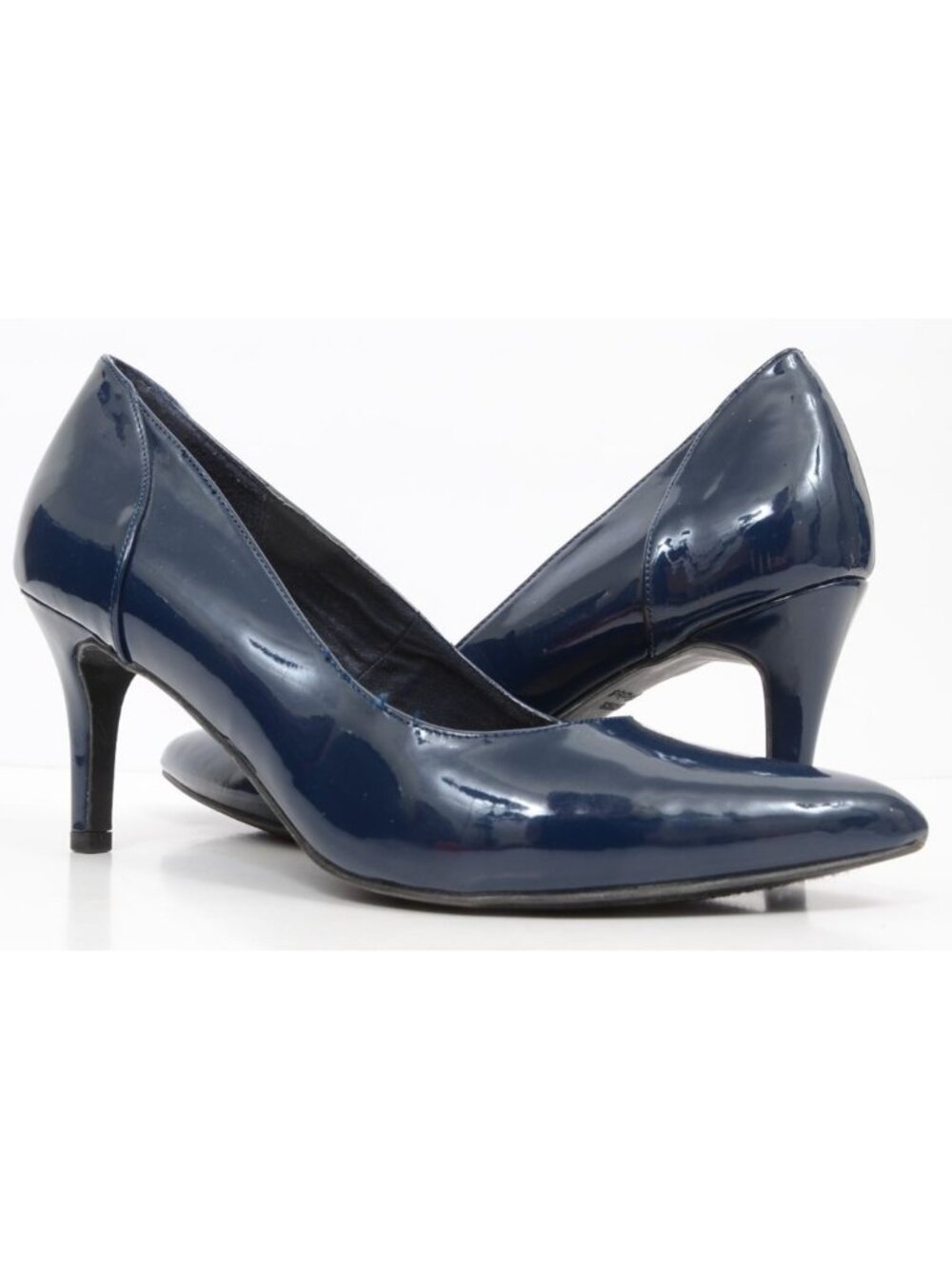 Gloria Vanderbilt ISLA Womens 9m Navy Blue Pointed Toe Classic Career Pump Heels